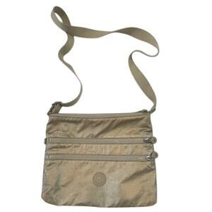 Kipling VTG  Metallic Shoulder Crossbody Bag Metallic Glow